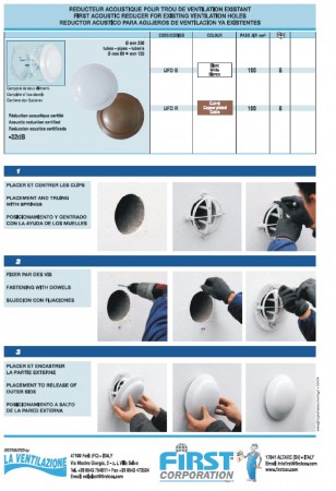 reduktory hluku v mřížce montáž